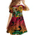 Personalized Vanuatu 45th Independence Anniversary Family Matching Off The Shoulder Long Sleeve Dress and Hawaiian Shirt Melanesian Pattern Reggae - Polynesian Pride