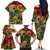 Personalized Vanuatu 45th Independence Anniversary Family Matching Off The Shoulder Long Sleeve Dress and Hawaiian Shirt Melanesian Pattern Reggae - Polynesian Pride