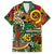Personalized Vanuatu 45th Independence Anniversary Family Matching Off Shoulder Maxi Dress and Hawaiian Shirt Melanesian Pattern Reggae - Polynesian Pride