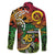 Personalized Vanuatu 45th Independence Anniversary Family Matching Off Shoulder Maxi Dress and Hawaiian Shirt Melanesian Pattern Reggae - Polynesian Pride