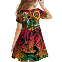 Personalized Vanuatu 45th Independence Anniversary Family Matching Puletasi and Hawaiian Shirt Melanesian Pattern Reggae - Polynesian Pride