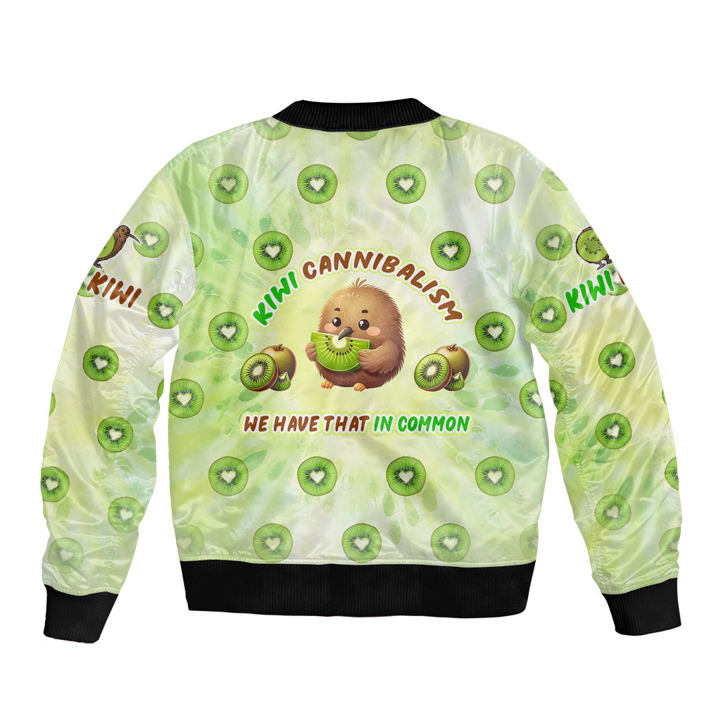 Kiwi Cannibalism Bomber Jacket New Zealand Kiwi Cute Bird Funny DT02 - Polynesian Pride