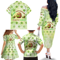 Kiwi Cannibalism Family Matching Off The Shoulder Long Sleeve Dress and Hawaiian Shirt New Zealand Kiwi Cute Bird Funny DT02 - Polynesian Pride