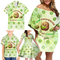 Kiwi Cannibalism Family Matching Off Shoulder Short Dress and Hawaiian Shirt New Zealand Kiwi Cute Bird Funny DT02 - Polynesian Pride
