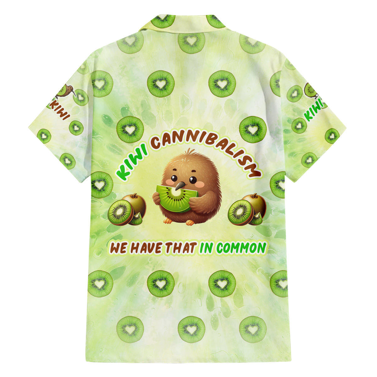 Kiwi Cannibalism Family Matching Short Sleeve Bodycon Dress and Hawaiian Shirt New Zealand Kiwi Cute Bird Funny DT02 - Polynesian Pride