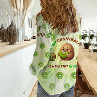 Kiwi Cannibalism Women Casual Shirt New Zealand Kiwi Cute Bird Funny DT02 - Polynesian Pride
