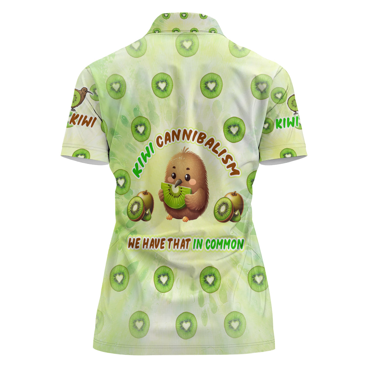 Kiwi Cannibalism Women Polo Shirt New Zealand Kiwi Cute Bird Funny DT02 - Polynesian Pride