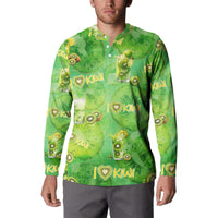 I Love Kiwi Button Sweatshirt New Zealand Kiwi Fruit Summer Cocktail