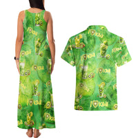 I Love Kiwi Couples Matching Tank Maxi Dress and Hawaiian Shirt New Zealand Kiwi Fruit Summer Cocktail DT02 - Polynesian Pride