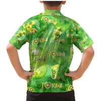 I Love Kiwi Family Matching Mermaid Dress and Hawaiian Shirt New Zealand Kiwi Fruit Summer Cocktail DT02 - Polynesian Pride