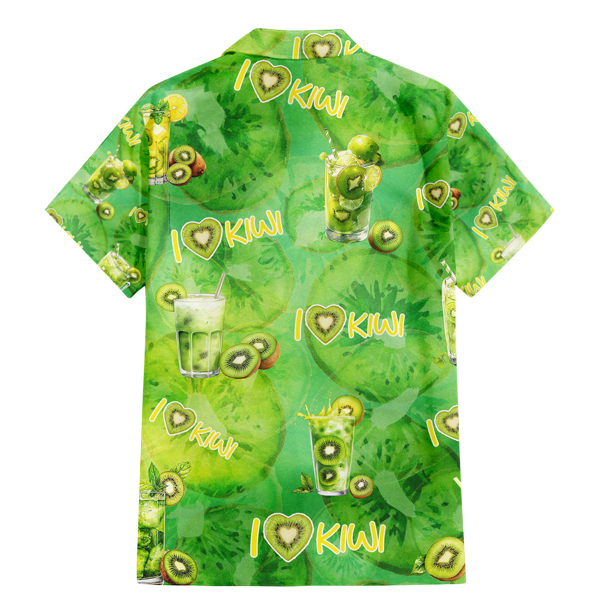 I Love Kiwi Family Matching Mermaid Dress and Hawaiian Shirt New Zealand Kiwi Fruit Summer Cocktail DT02 - Polynesian Pride