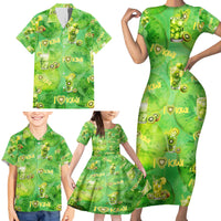 I Love Kiwi Family Matching Short Sleeve Bodycon Dress and Hawaiian Shirt New Zealand Kiwi Fruit Summer Cocktail DT02 - Polynesian Pride
