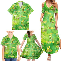 I Love Kiwi Family Matching Summer Maxi Dress and Hawaiian Shirt New Zealand Kiwi Fruit Summer Cocktail DT02 - Polynesian Pride