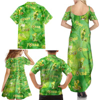 I Love Kiwi Family Matching Summer Maxi Dress and Hawaiian Shirt New Zealand Kiwi Fruit Summer Cocktail DT02 - Polynesian Pride