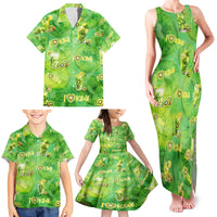 I Love Kiwi Family Matching Tank Maxi Dress and Hawaiian Shirt New Zealand Kiwi Fruit Summer Cocktail DT02 - Polynesian Pride