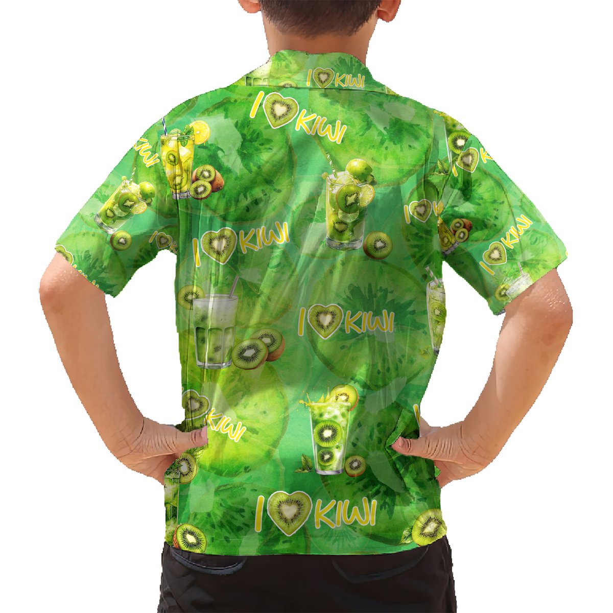 I Love Kiwi Hawaiian Shirt New Zealand Kiwi Fruit Summer Cocktail