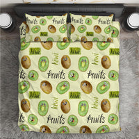 Kiwi Cute Humorous Bedding Set New Zealand Fruit