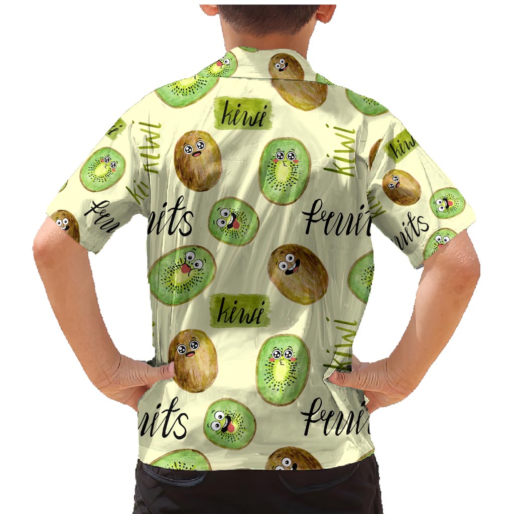 Kiwi Cute Humorous Family Matching Mermaid Dress and Hawaiian Shirt New Zealand Fruit DT02 - Polynesian Pride