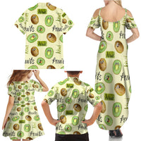 Kiwi Cute Humorous Family Matching Summer Maxi Dress and Hawaiian Shirt New Zealand Fruit DT02 - Polynesian Pride