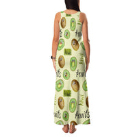 Kiwi Cute Humorous Family Matching Tank Maxi Dress and Hawaiian Shirt New Zealand Fruit DT02 - Polynesian Pride