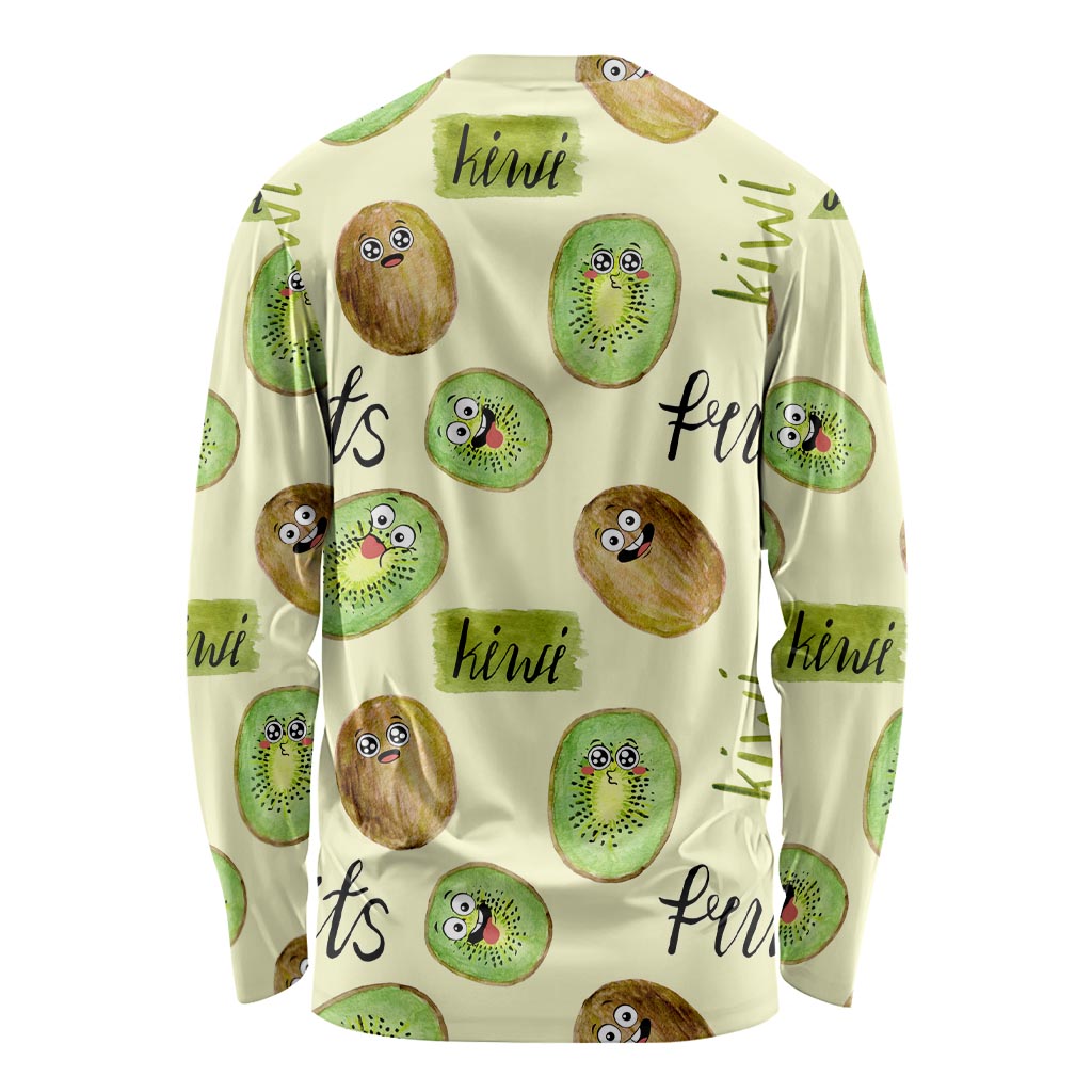Kiwi Cute Humorous Long Sleeve Shirt New Zealand Fruit DT02 - Polynesian Pride