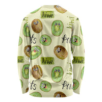 Kiwi Cute Humorous Long Sleeve Shirt New Zealand Fruit DT02 - Polynesian Pride