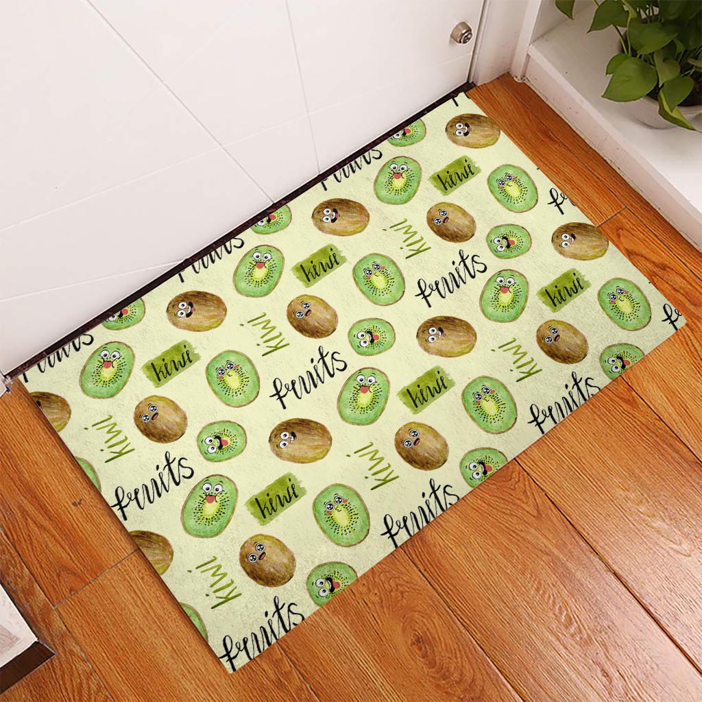 Kiwi Cute Humorous Rubber Doormat New Zealand Fruit