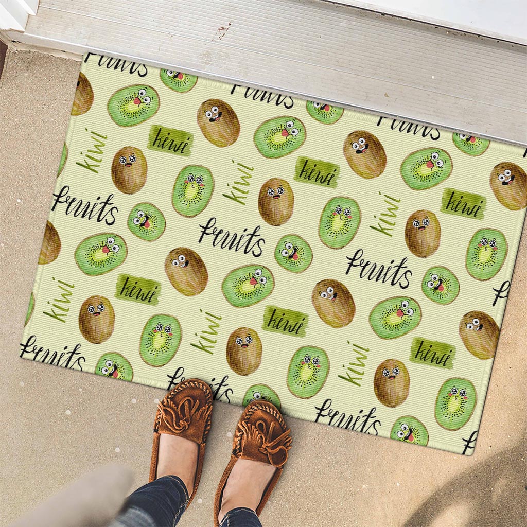 Kiwi Cute Humorous Rubber Doormat New Zealand Fruit