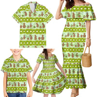 New Zealand Kiwi Fruit Witty Kiwi Bird Family Matching Mermaid Dress and Hawaiian Shirt DT02 - Polynesian Pride