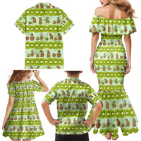New Zealand Kiwi Fruit Witty Kiwi Bird Family Matching Mermaid Dress and Hawaiian Shirt DT02 - Polynesian Pride