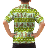 New Zealand Kiwi Fruit Witty Kiwi Bird Family Matching Summer Maxi Dress and Hawaiian Shirt DT02 - Polynesian Pride