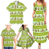 New Zealand Kiwi Fruit Witty Kiwi Bird Family Matching Summer Maxi Dress and Hawaiian Shirt DT02 - Polynesian Pride