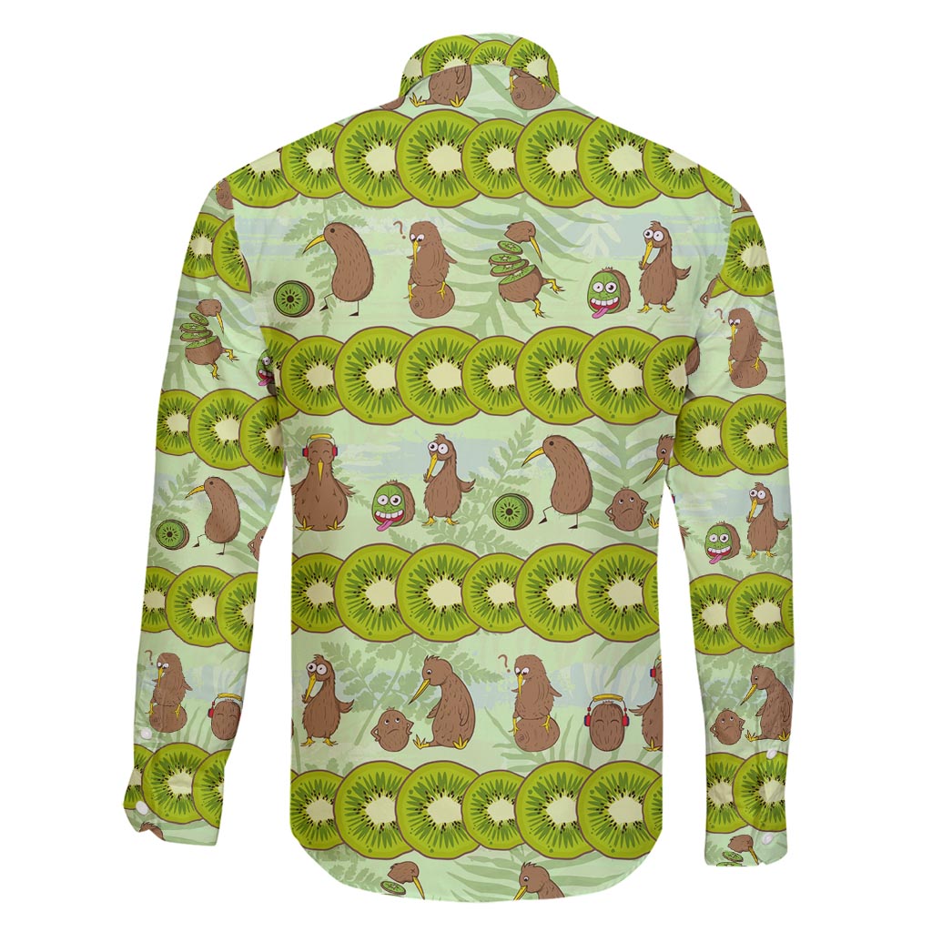 New Zealand Kiwi Fruit Witty Kiwi Bird Family Matching Tank Maxi Dress and Hawaiian Shirt DT02 - Polynesian Pride