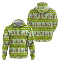 New Zealand Kiwi Fruit Witty Kiwi Bird Zip Hoodie DT02 - Polynesian Pride