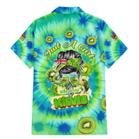 Just a Girl Who Loves Kiwis Family Matching Mermaid Dress and Hawaiian Shirt New Zealand Tie Dye DT02 - Polynesian Pride