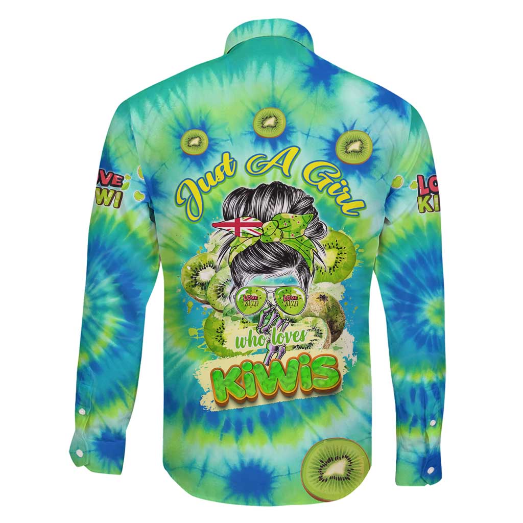 Just a Girl Who Loves Kiwis Family Matching Summer Maxi Dress and Hawaiian Shirt New Zealand Tie Dye DT02 - Polynesian Pride