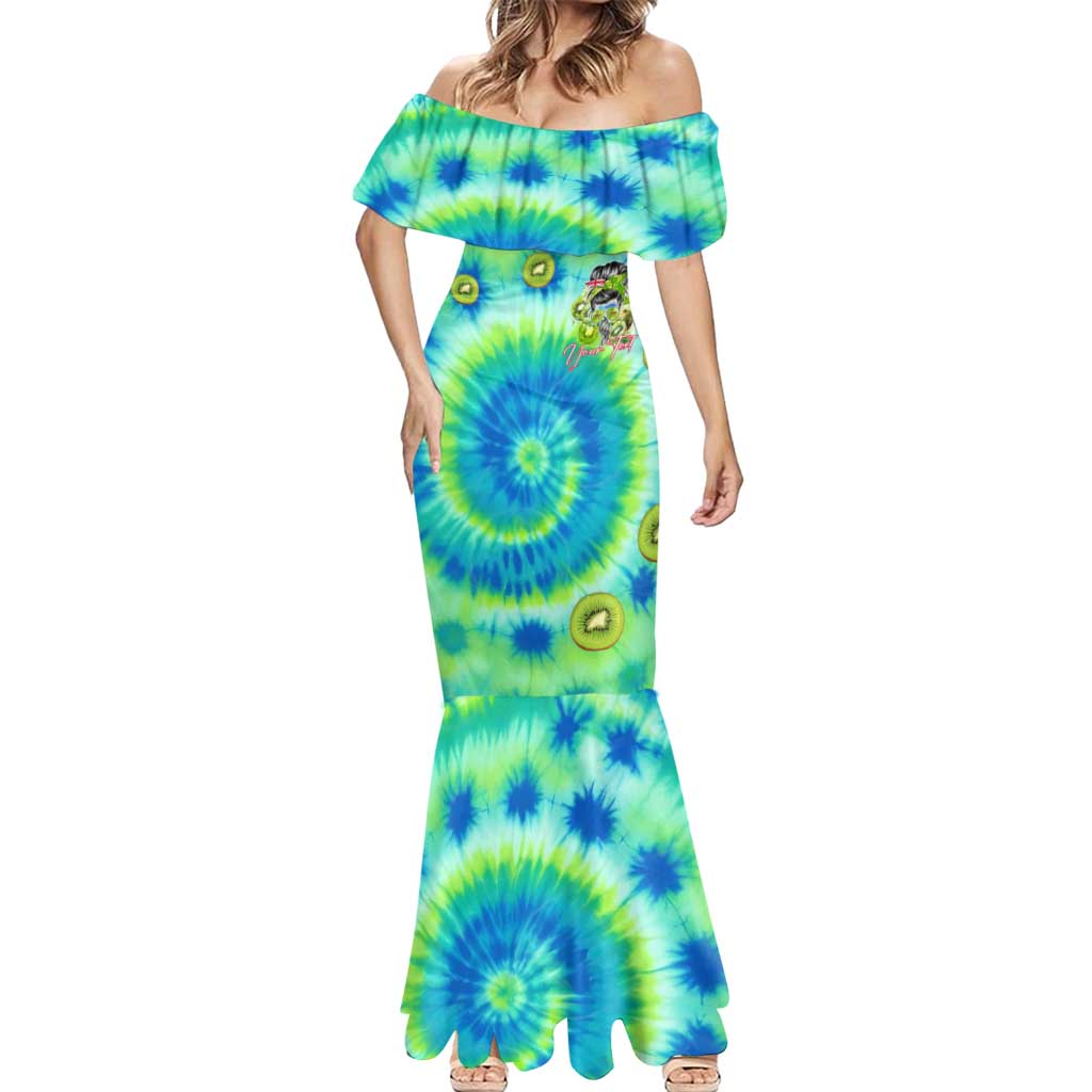 Just a Girl Who Loves Kiwis Mermaid Dress New Zealand Tie Dye DT02 - Polynesian Pride