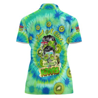 Just a Girl Who Loves Kiwis Women Polo Shirt New Zealand Tie Dye DT02 - Polynesian Pride