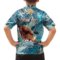 Hand In Hand Father's Day Polynesian Family Matching Long Sleeve Bodycon Dress and Hawaiian Shirt Tribal Flower Pattern DT02 - Polynesian Pride