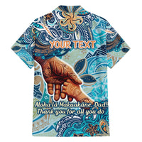 Hand In Hand Father's Day Polynesian Family Matching Long Sleeve Bodycon Dress and Hawaiian Shirt Tribal Flower Pattern DT02 - Polynesian Pride