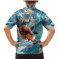 Hand In Hand Father's Day Polynesian Family Matching Mermaid Dress and Hawaiian Shirt Tribal Flower Pattern DT02 - Polynesian Pride