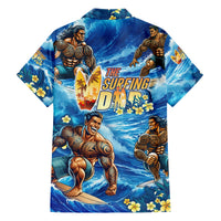 Hawaii Father's Day Family Matching Off The Shoulder Long Sleeve Dress and Hawaiian Shirt The Surfing Dad Polynesian Tattoo DT02 - Polynesian Pride