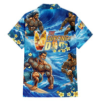Hawaii Father's Day Family Matching Short Sleeve Bodycon Dress and Hawaiian Shirt The Surfing Dad Polynesian Tattoo DT02 - Polynesian Pride