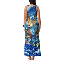 Hawaii Father's Day Family Matching Tank Maxi Dress and Hawaiian Shirt The Surfing Dad Polynesian Tattoo DT02 - Polynesian Pride