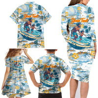 Hawaii Father's Day It's Surfing Time Family Matching Long Sleeve Bodycon Dress and Hawaiian Shirt Aloha L Makuakane DT02 - Polynesian Pride