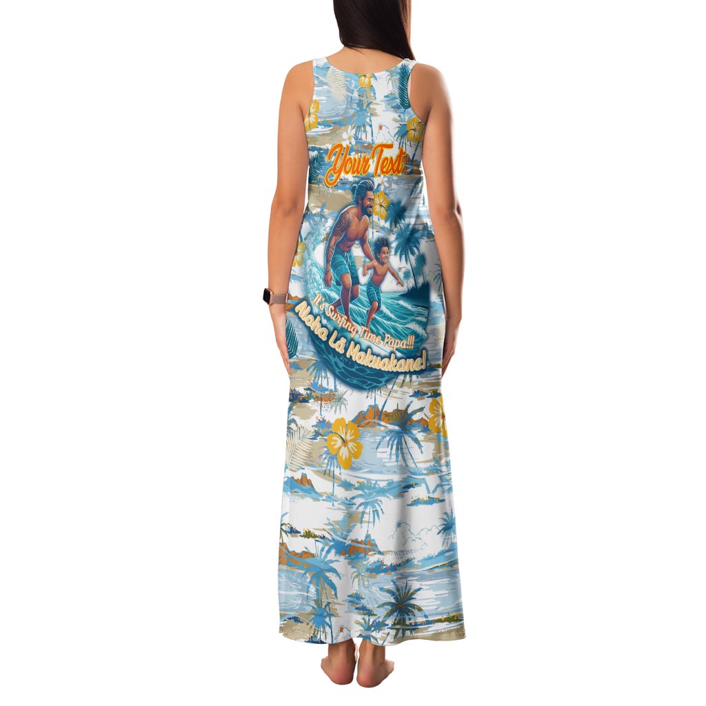 Hawaii Father's Day It's Surfing Time Family Matching Tank Maxi Dress and Hawaiian Shirt Aloha L Makuakane DT02 - Polynesian Pride