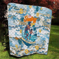 Hawaii Father's Day It's Surfing Time Quilt Aloha Lā Makuakane