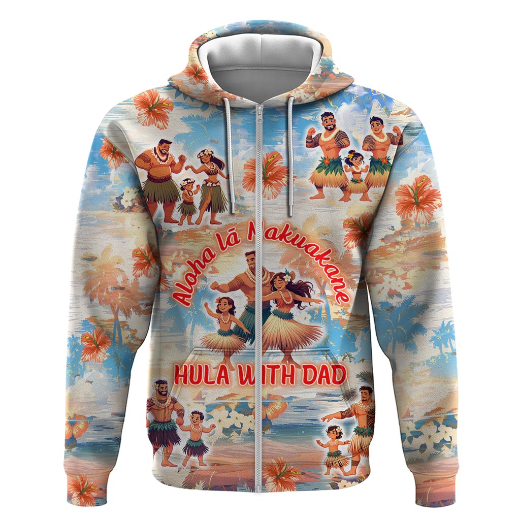 Hawaii Father's Day Hoodie Hula With Dad