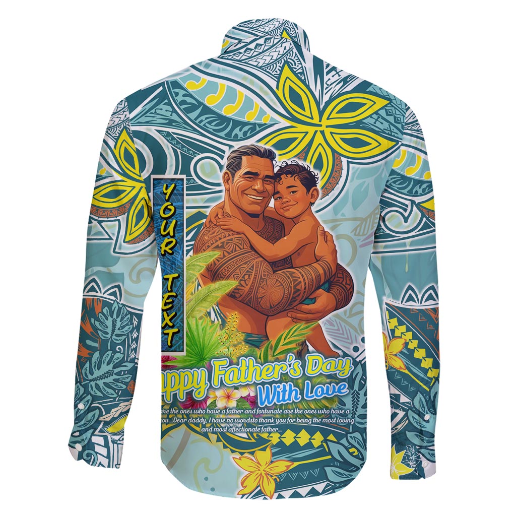 Palau Father's Day Polynesia Family Matching Short Sleeve Bodycon Dress and Hawaiian Shirt Dad and Son