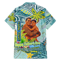 Palau Father's Day Polynesia Family Matching Summer Maxi Dress and Hawaiian Shirt Dad and Son